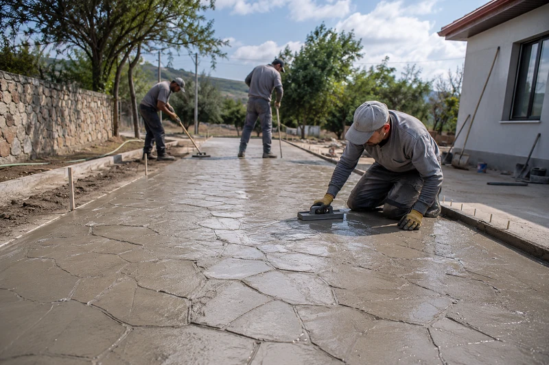 Bursa Baskı Beton Dökümü